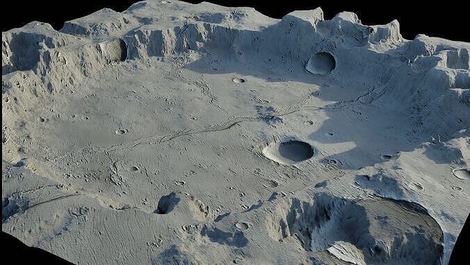 Landscape Low-poly 3D model