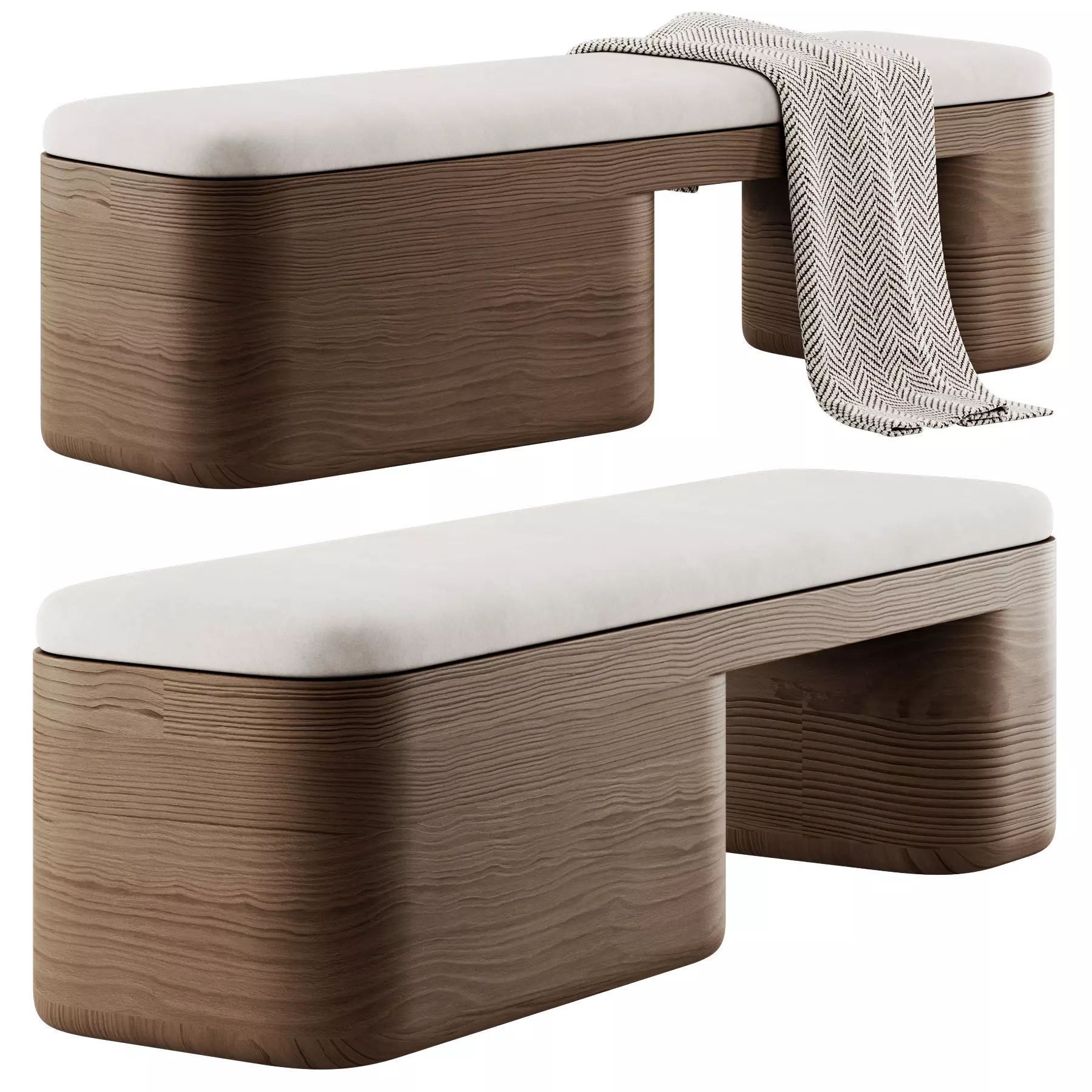 Nadia Bench By Nicholas Obeid 3D model_0