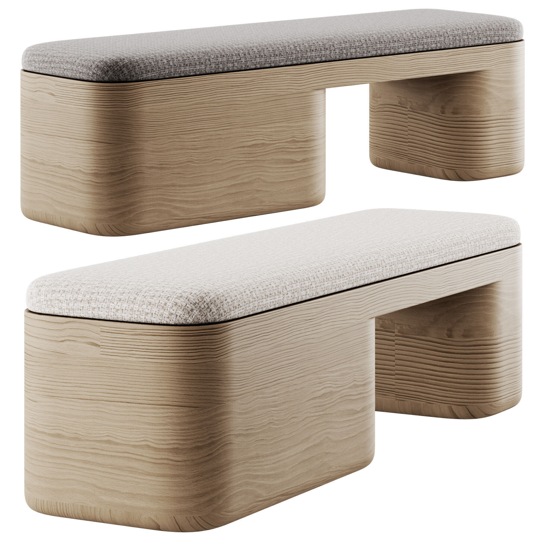 Nadia Bench By Nicholas Obeid 3D model_4