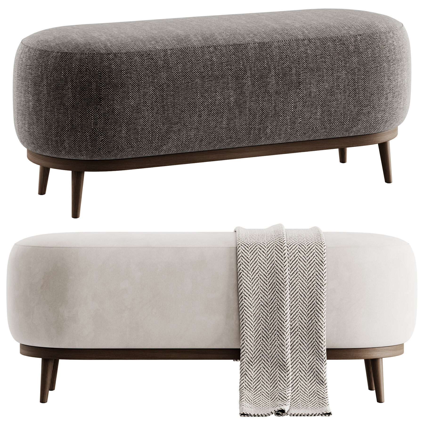 Asti Bench By InMyRoom 3D model_3