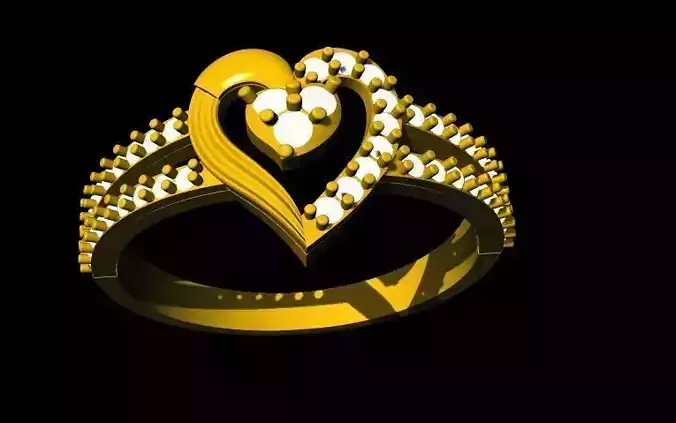 heart ring 3dm file