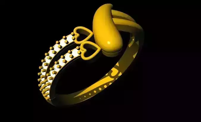 heart ring 3dm file