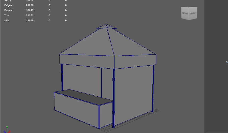 display tent 3D model_12
