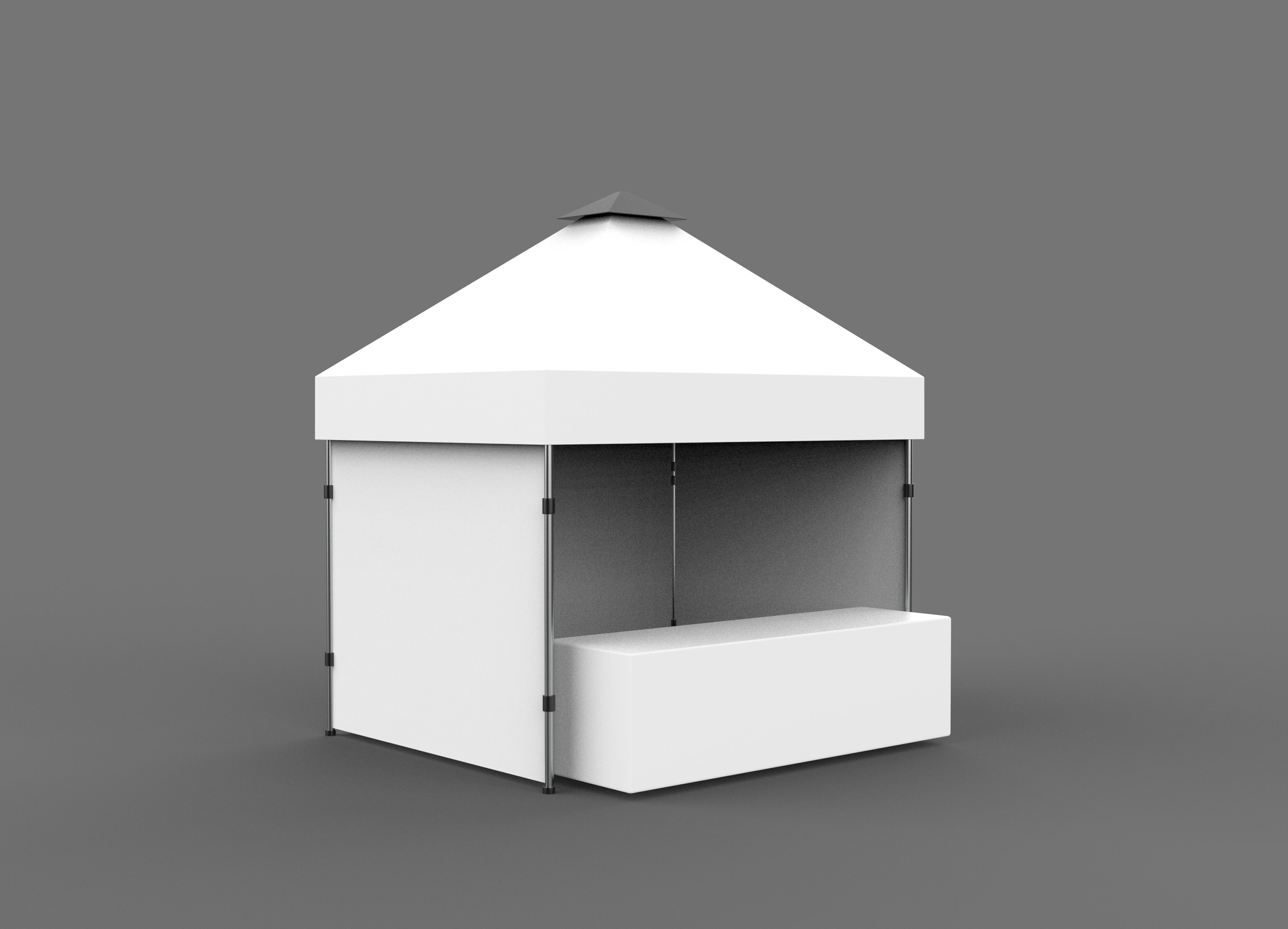 display tent 3D model_5