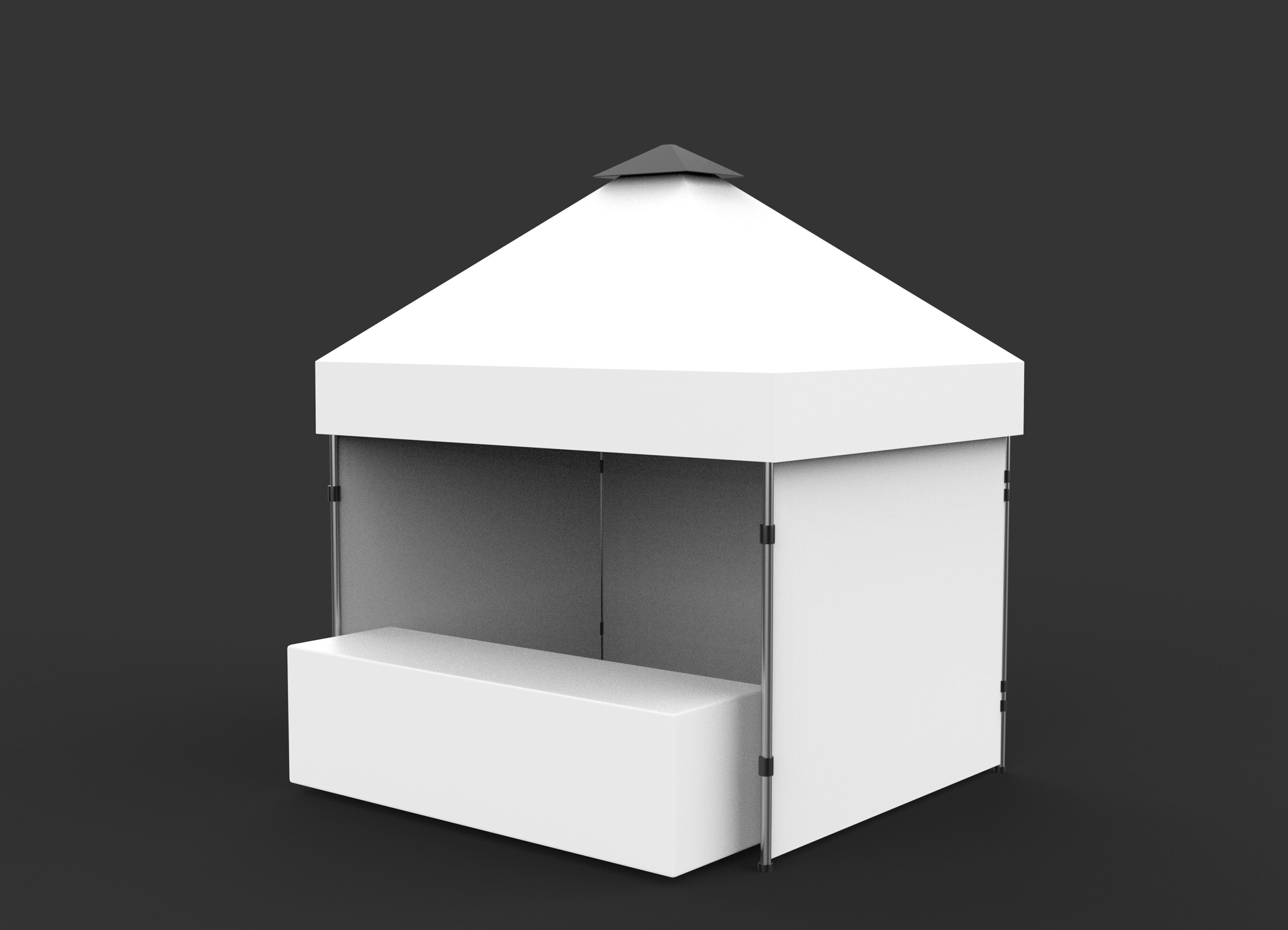 display tent 3D model_7