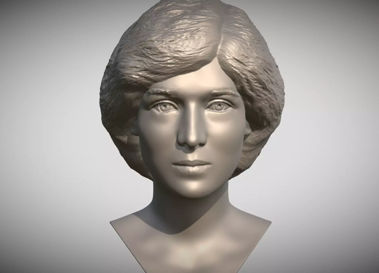 Princess Diana bust 3D print model_0