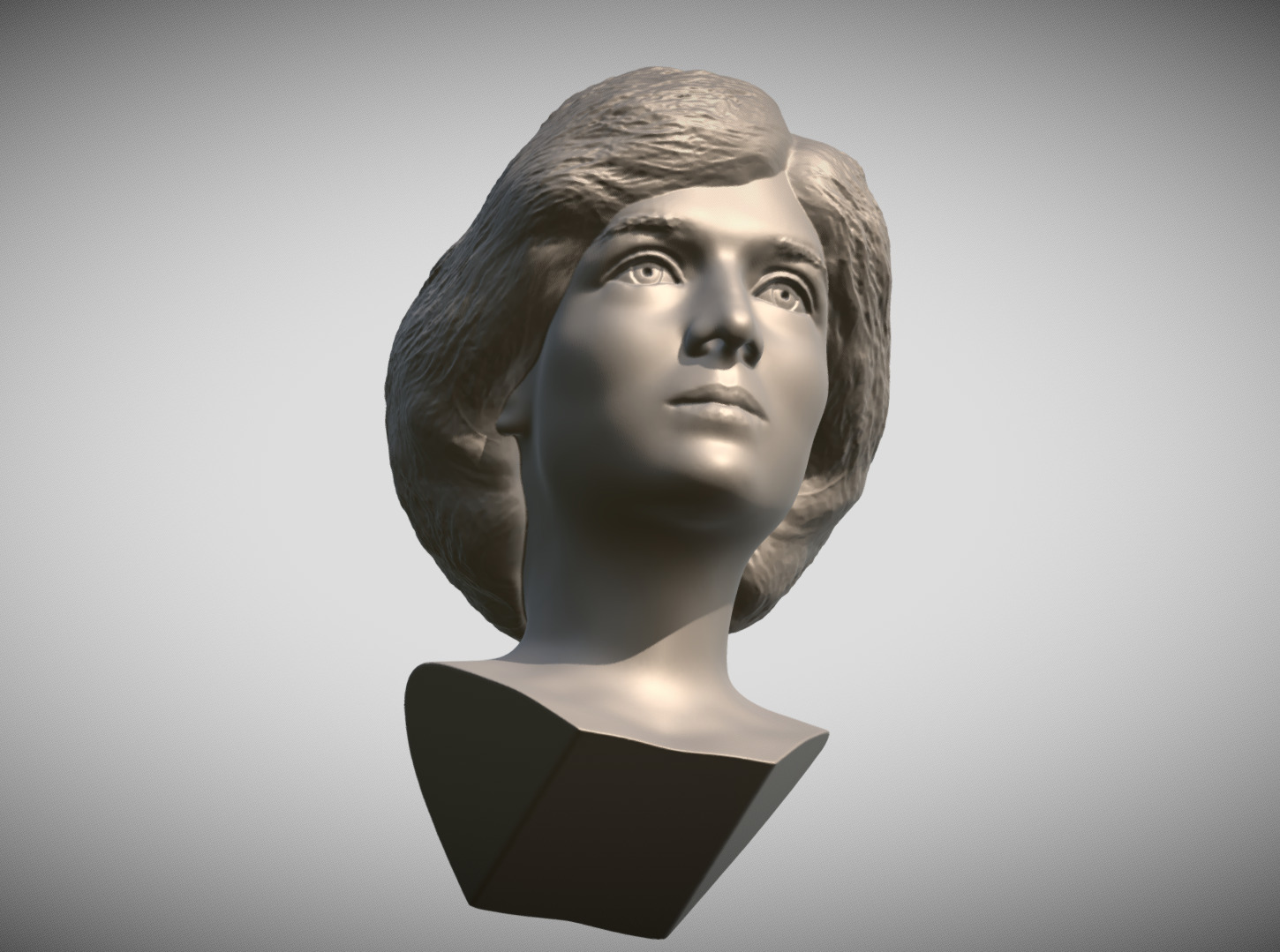 Princess Diana bust 3D print model_15