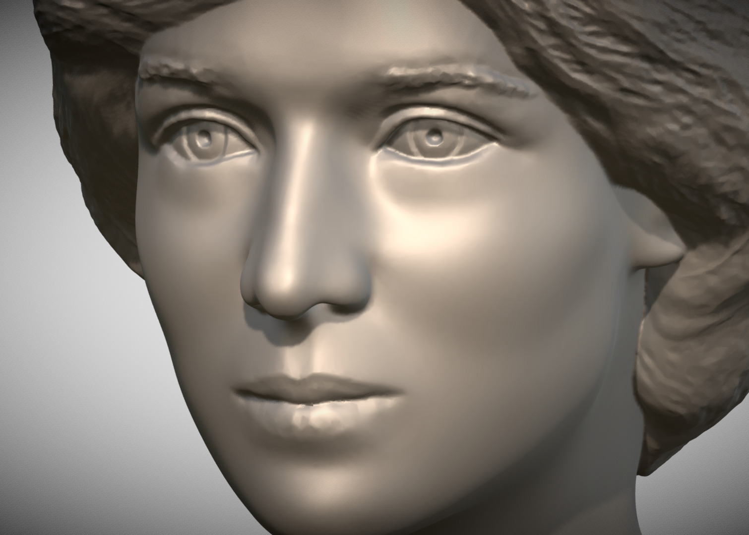 Princess Diana bust 3D print model_12