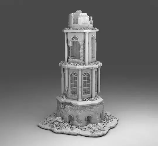Destroyed tower