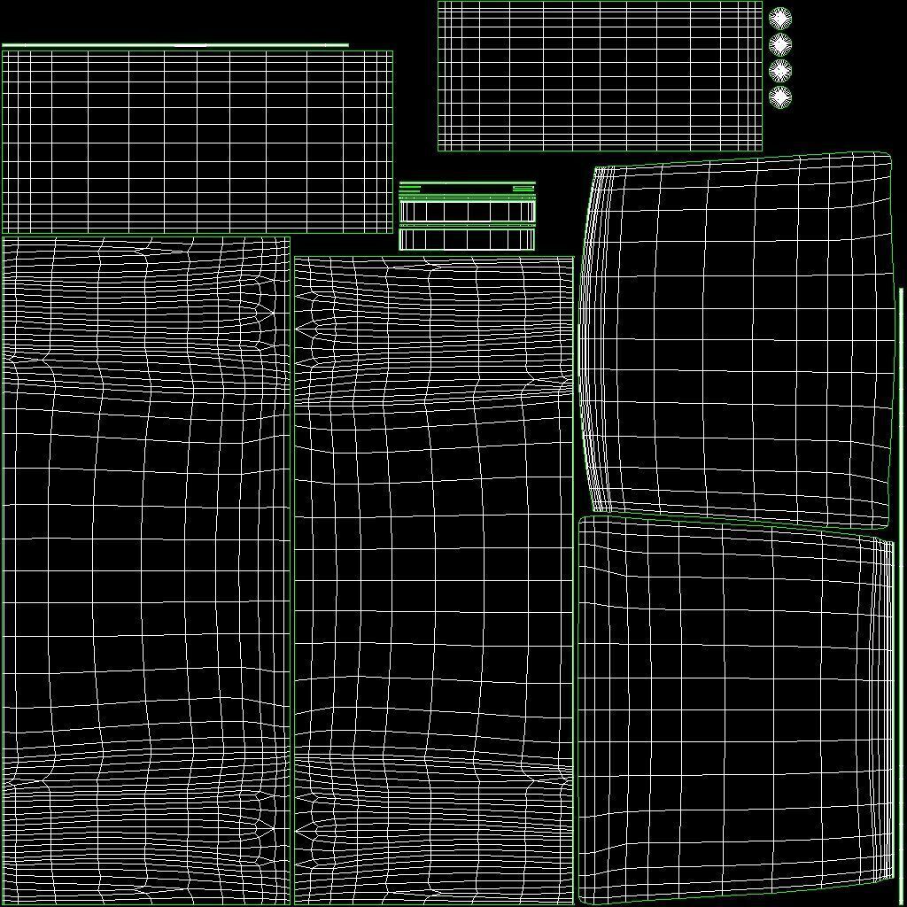 Hermes Birkin Bag with Chain Low-poly 3D model_34