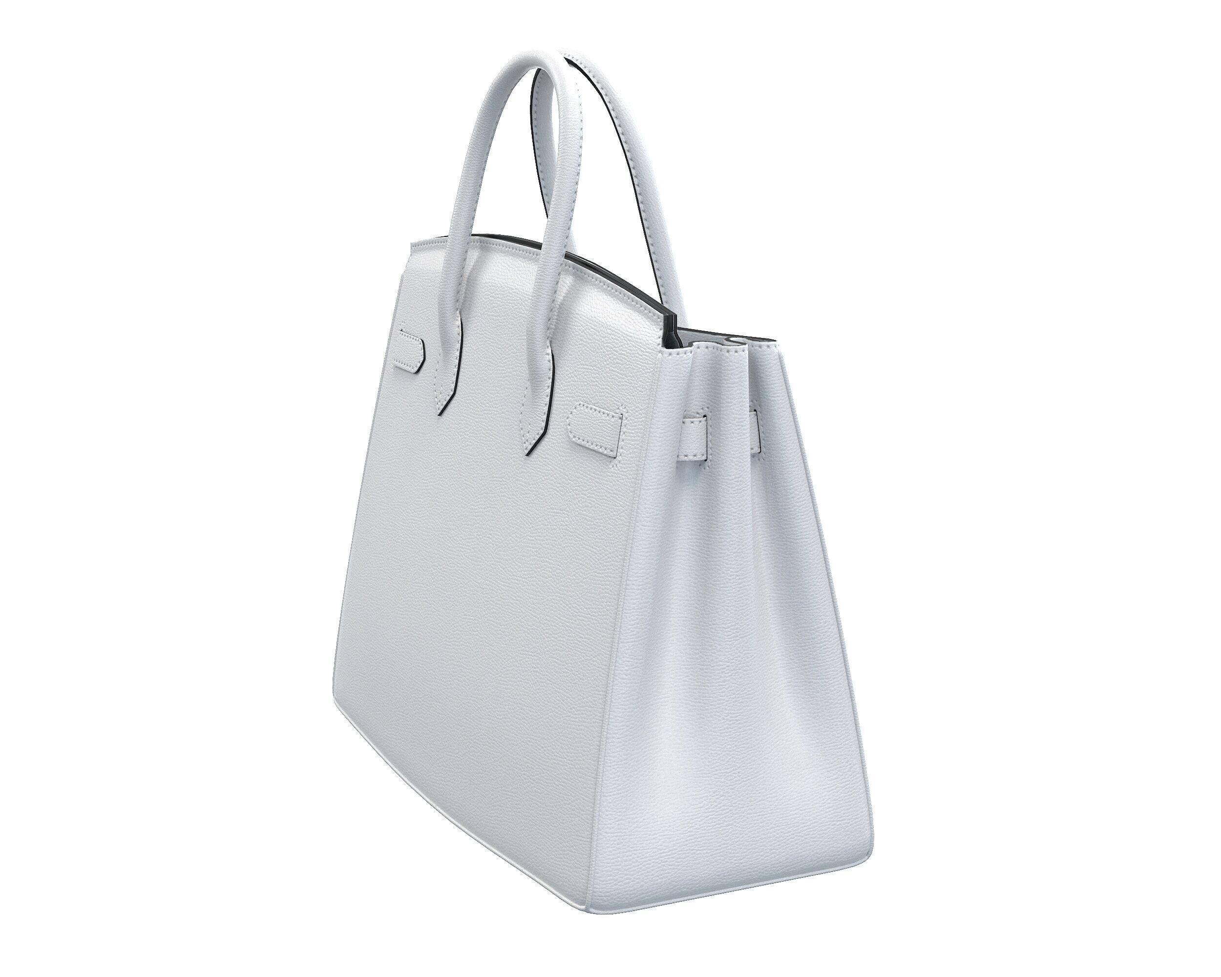 Hermes Birkin Bag with Chain Low-poly 3D model_29