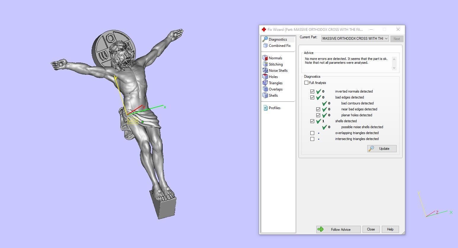 MASSIVE ORTHODOX CROSS WITH THE FACES OF SAINTS 3D print model_15