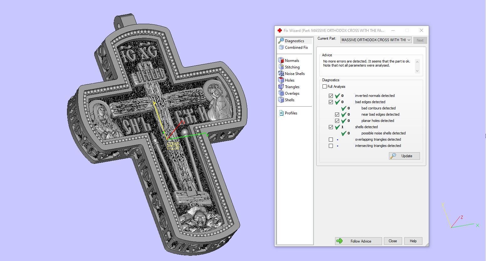 MASSIVE ORTHODOX CROSS WITH THE FACES OF SAINTS 3D print model_12
