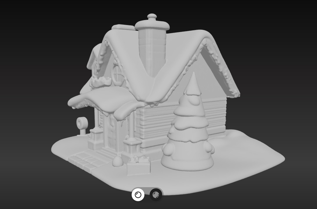 Cozy 3D Christmas Cottage Series 4 3D print model_5