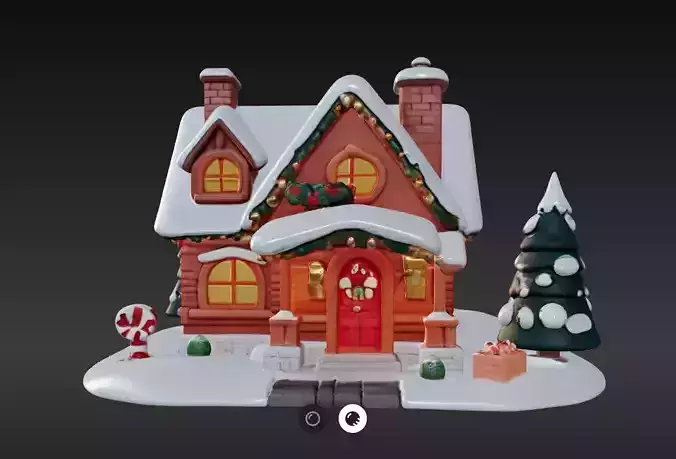 Cozy 3D Christmas Cottage Series 4 3D print model