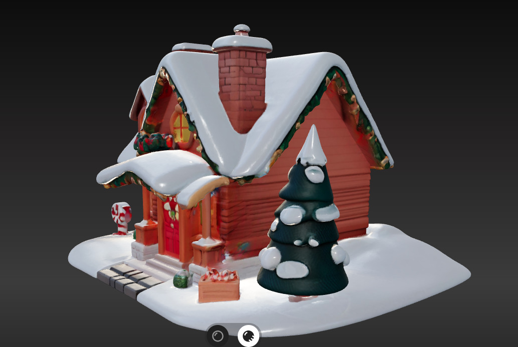 Cozy 3D Christmas Cottage Series 4 3D print model_4