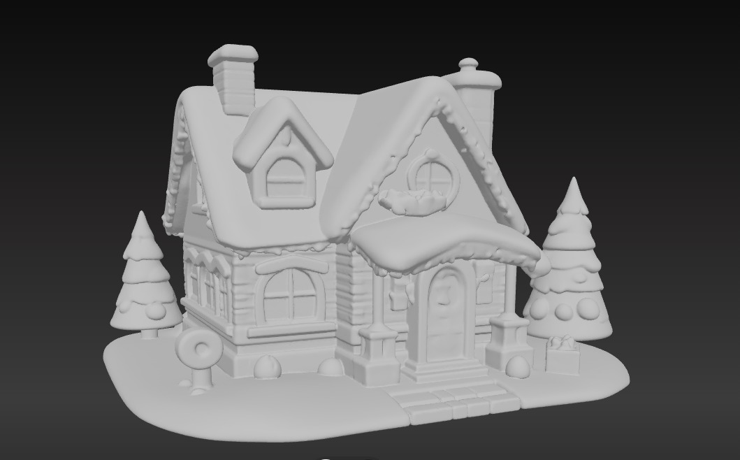 Cozy 3D Christmas Cottage Series 4 3D print model_6