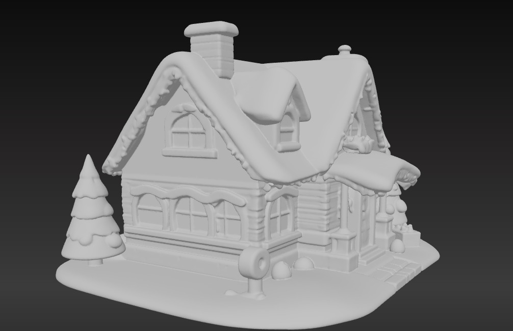 Cozy 3D Christmas Cottage Series 4 3D print model_7