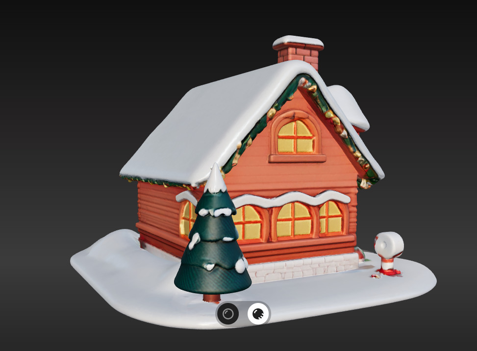 Cozy 3D Christmas Cottage Series 4 3D print model_2