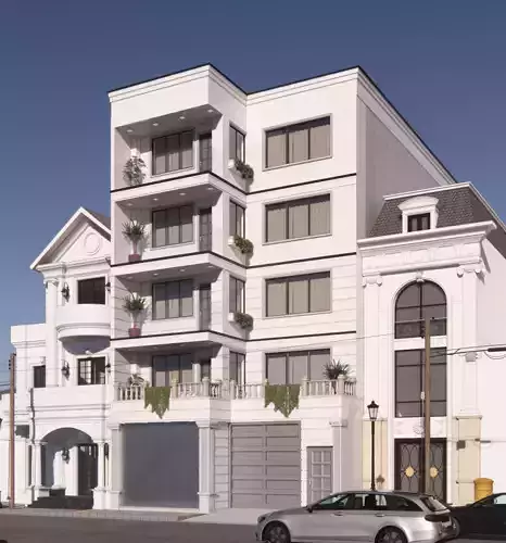 Neoclassical Residential Facade