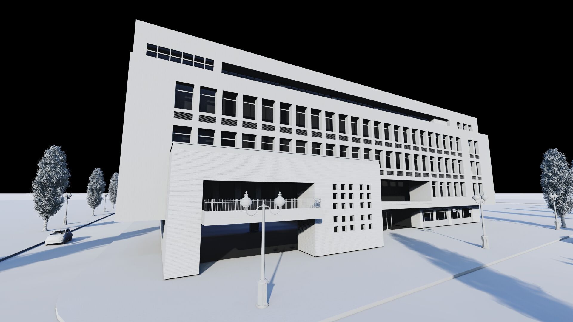 School-University -High School 3D model_23