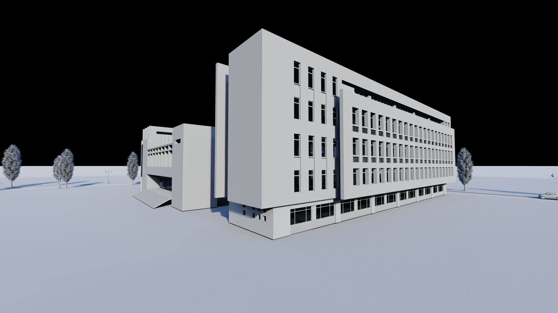 School-University -High School 3D model_24