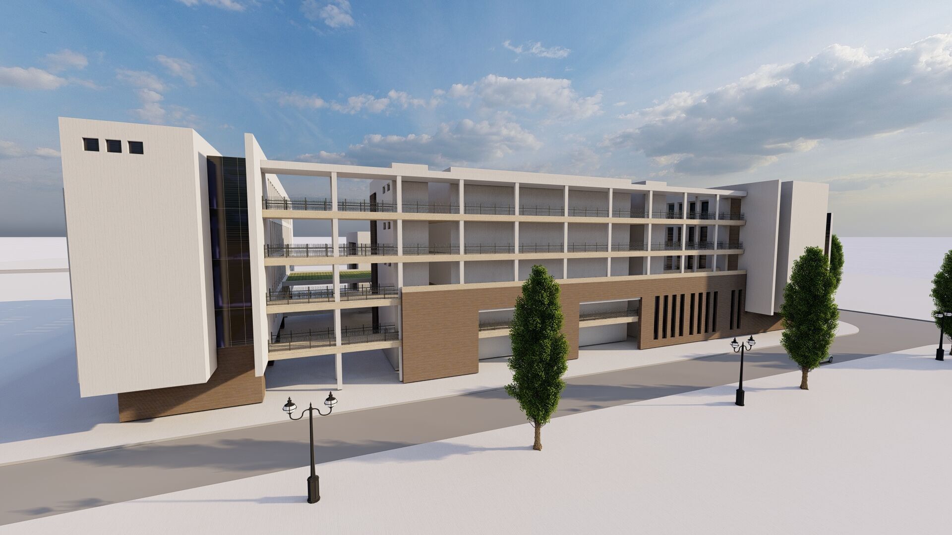 School-University -High School 3D model_7