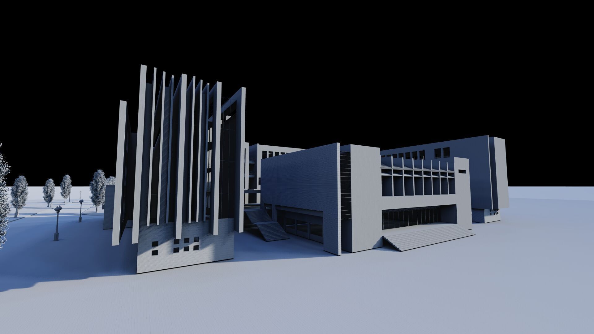 School-University -High School 3D model_20