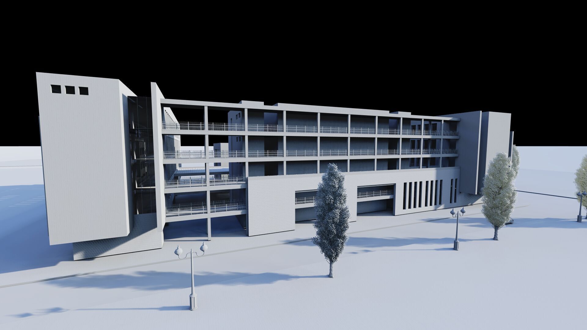 School-University -High School 3D model_18