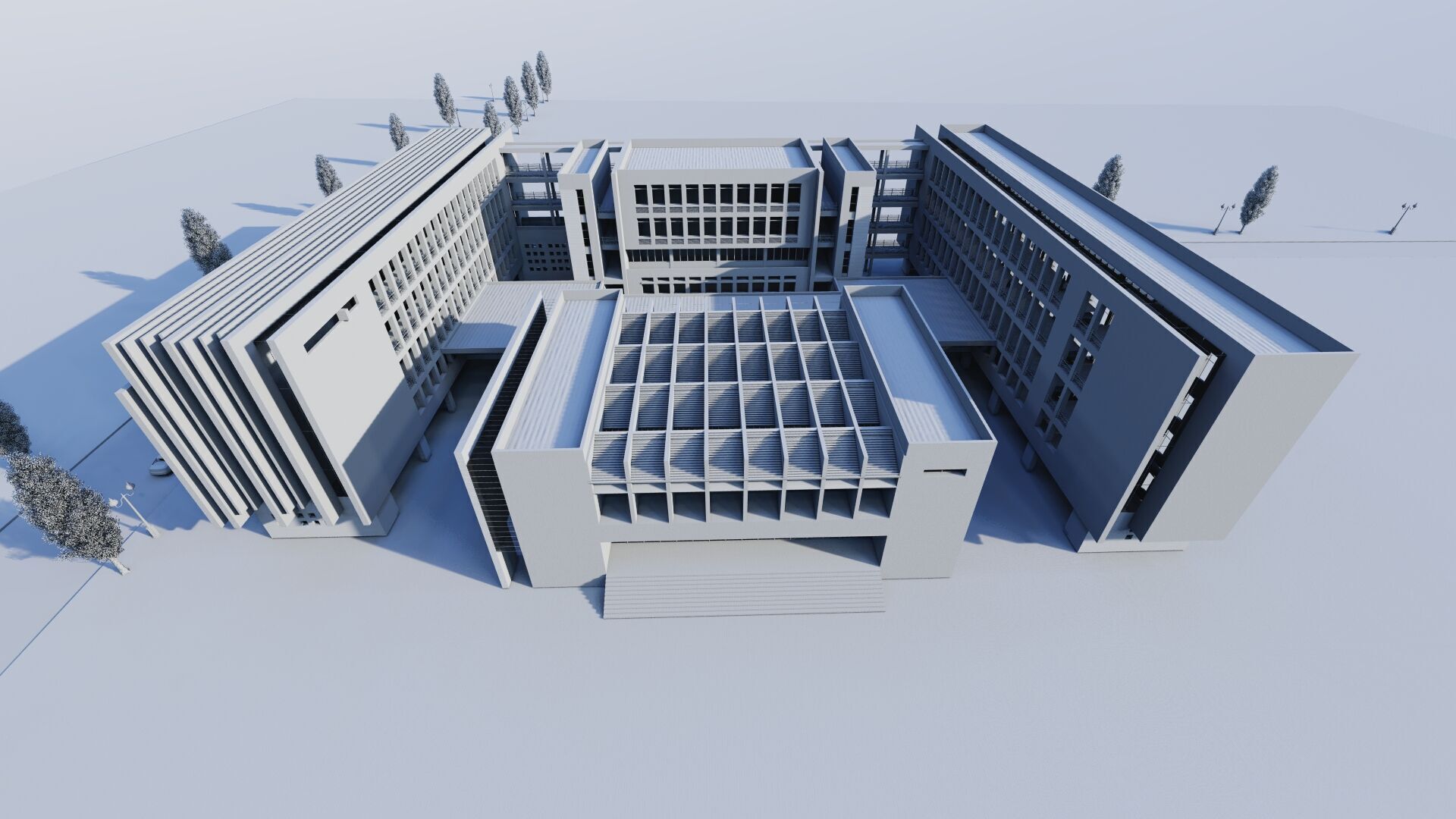 School-University -High School 3D model_22