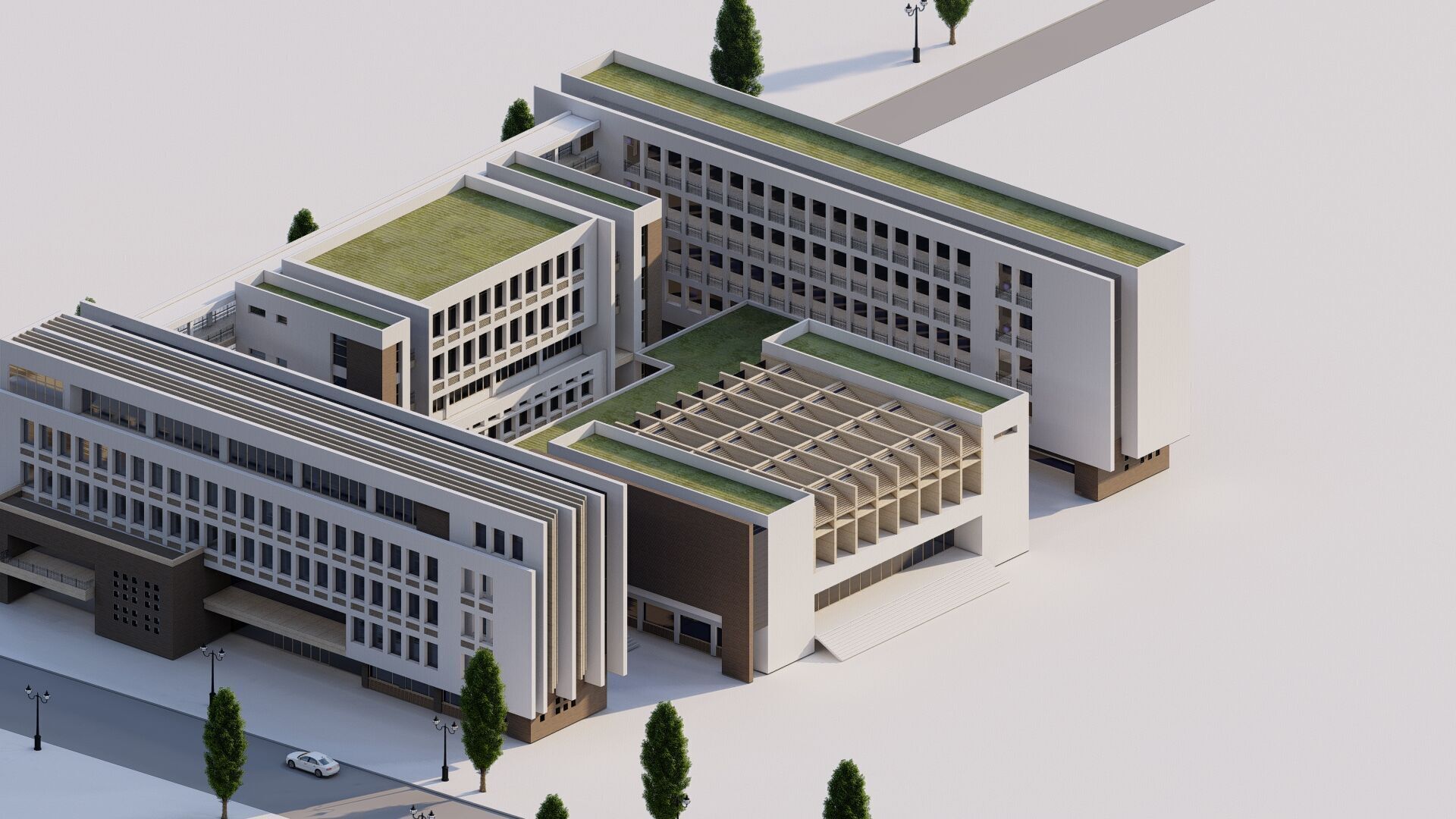 School-University -High School 3D model_3