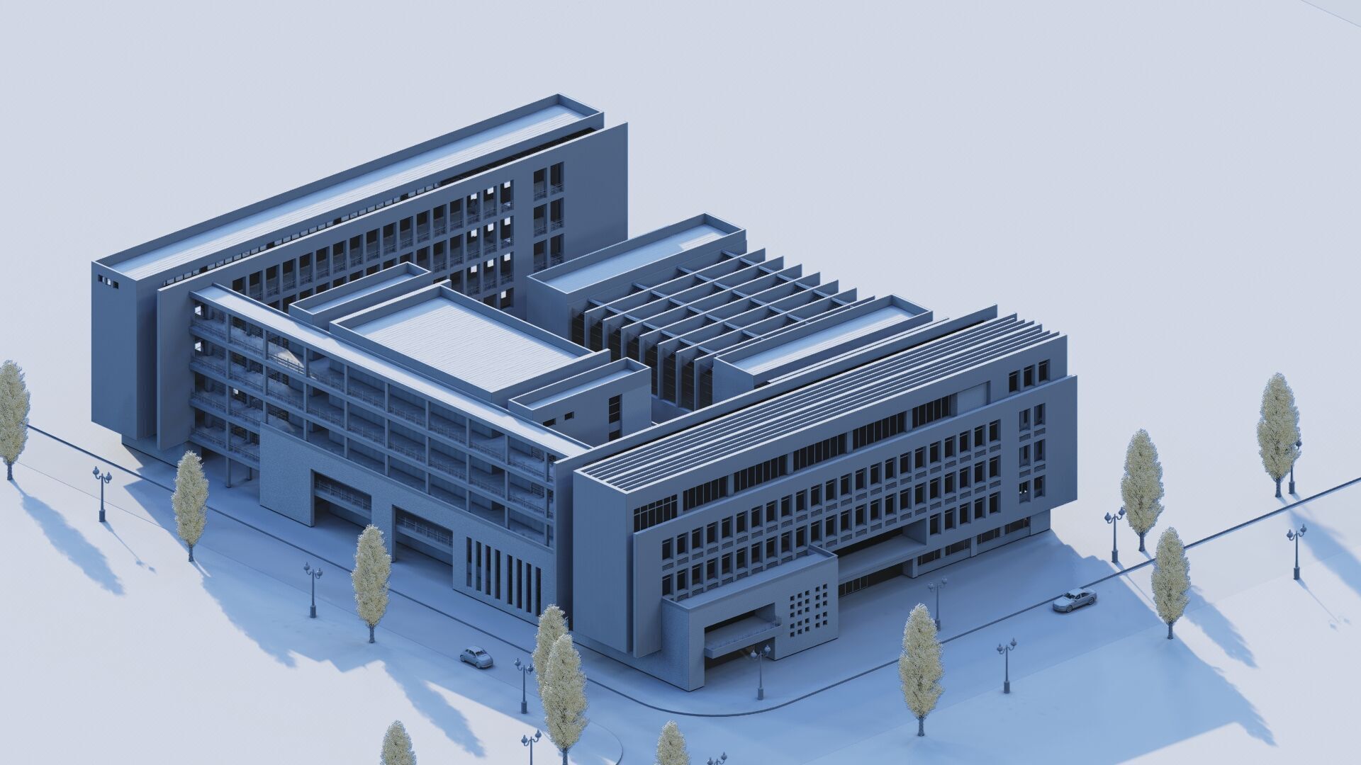 School-University -High School 3D model_31