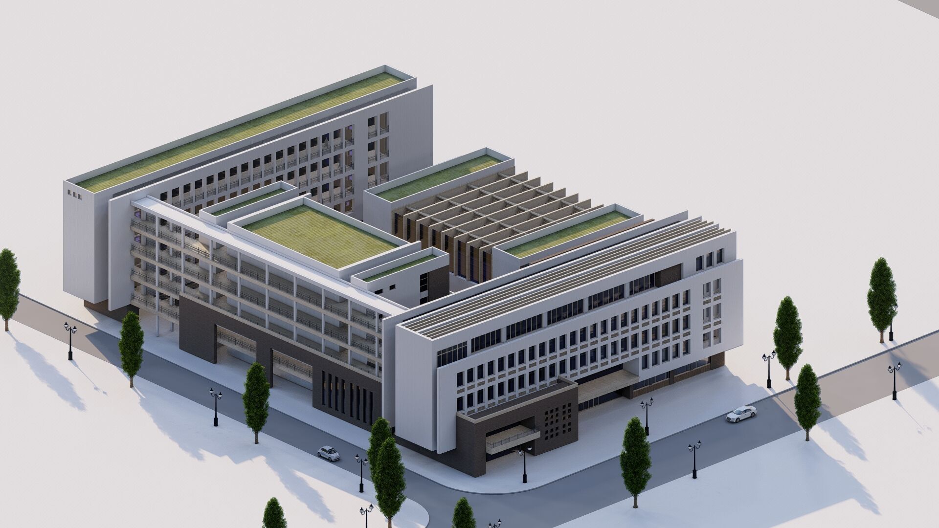 School-University -High School 3D model_33