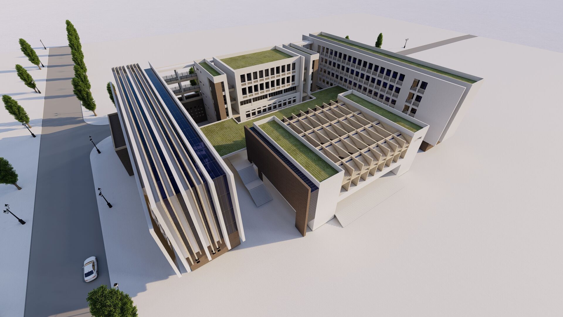 School-University -High School 3D model_9