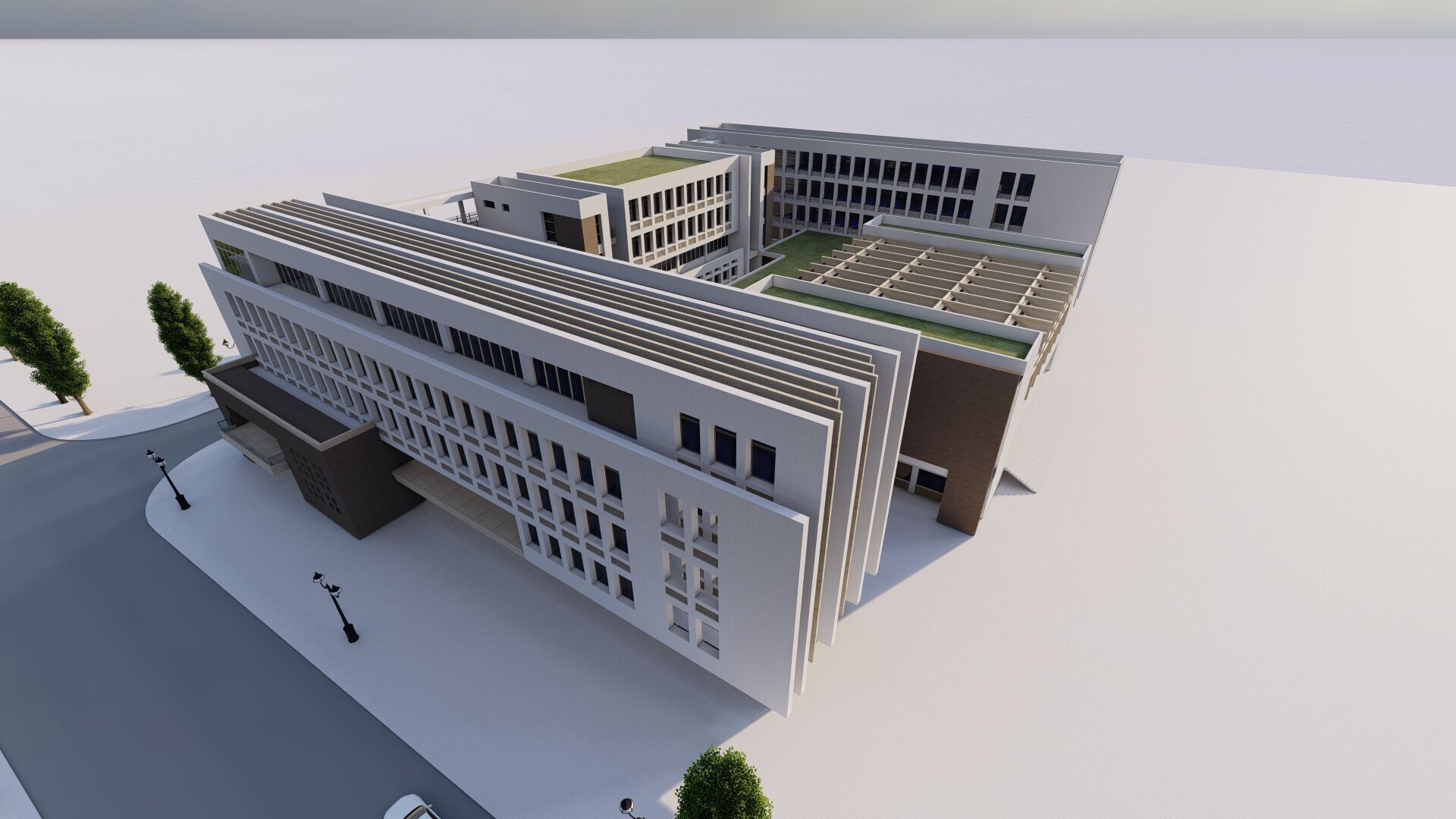 School-University -High School 3D model_2