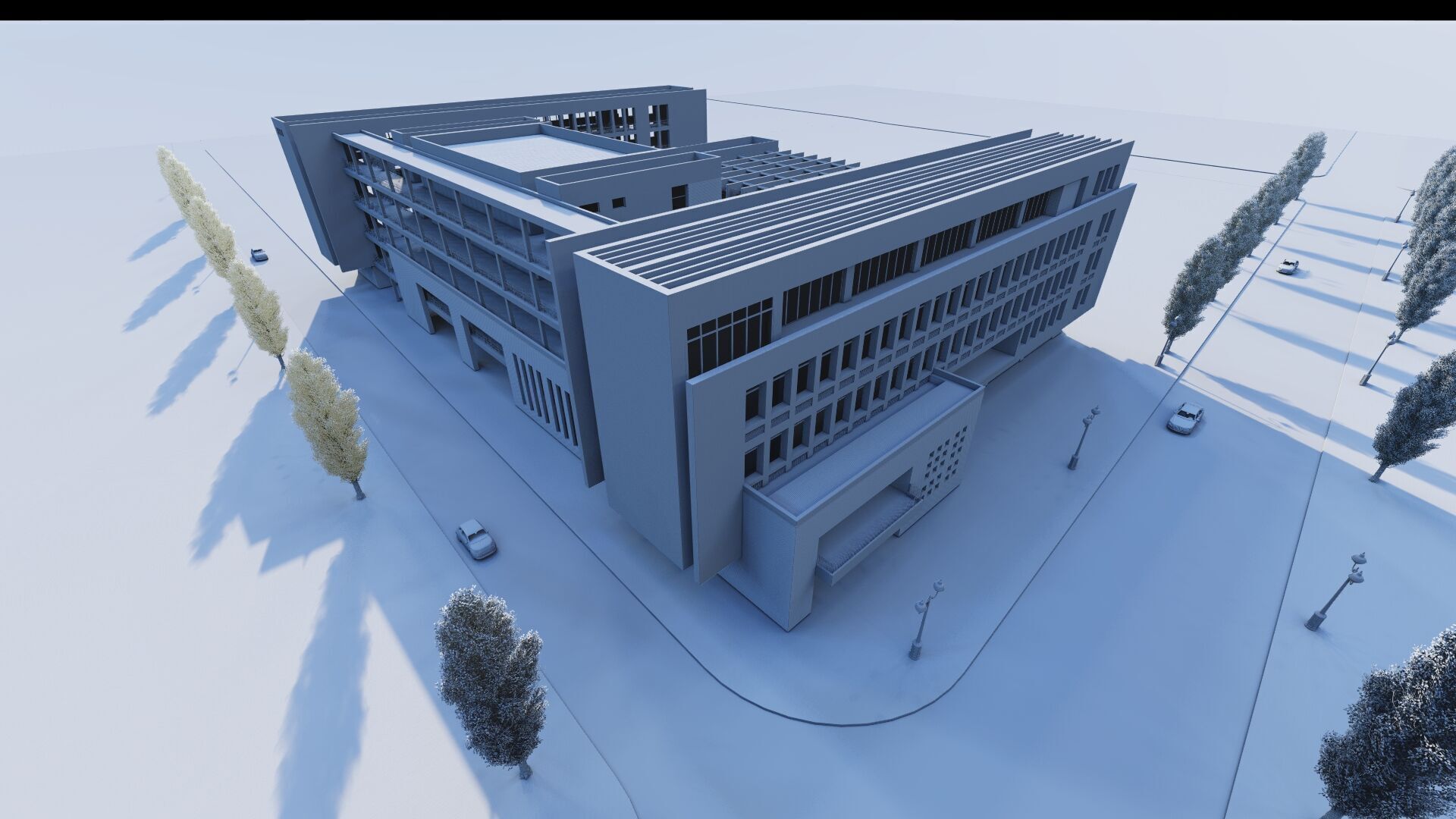 School-University -High School 3D model_14