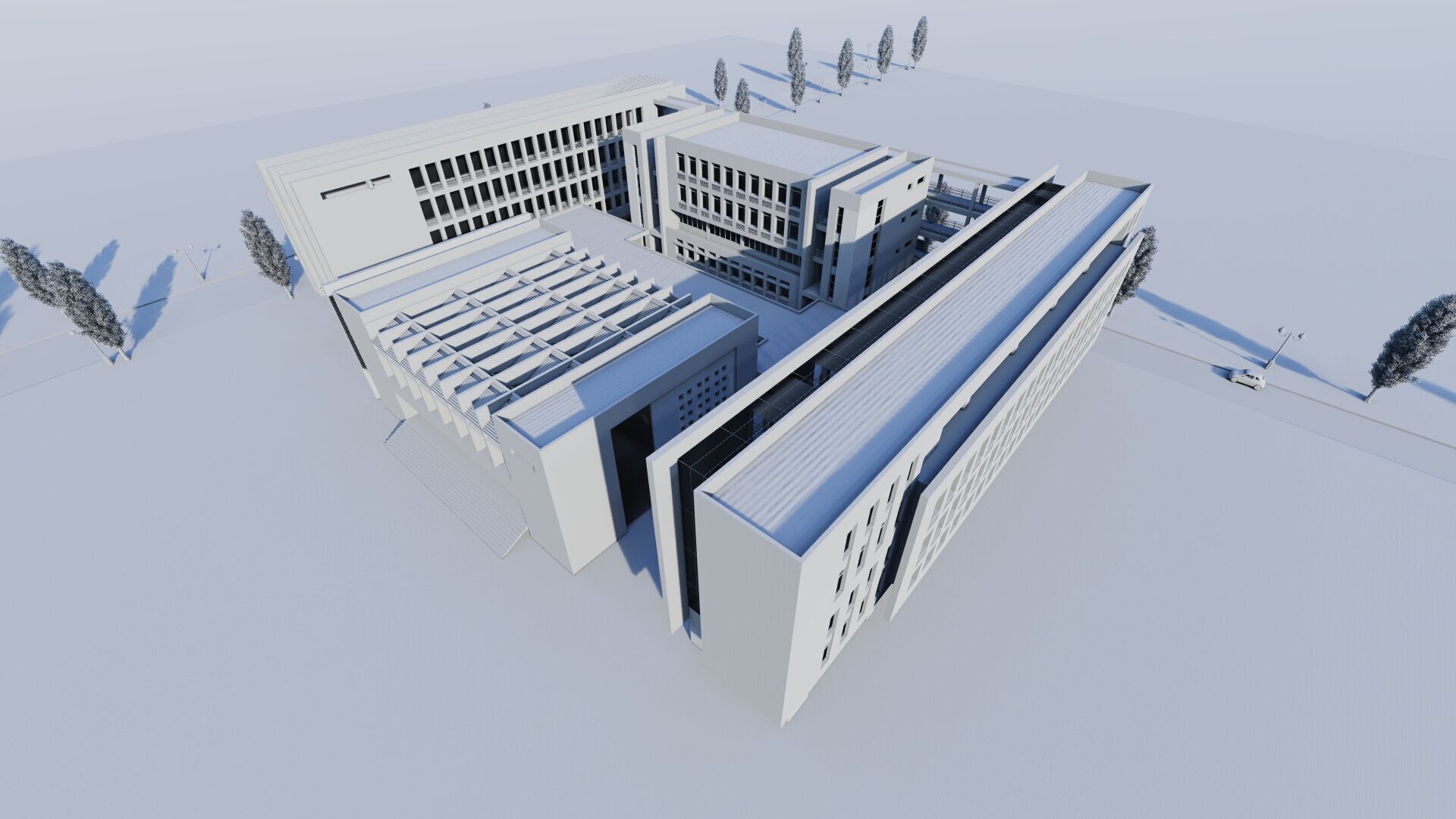 School-University -High School 3D model_11
