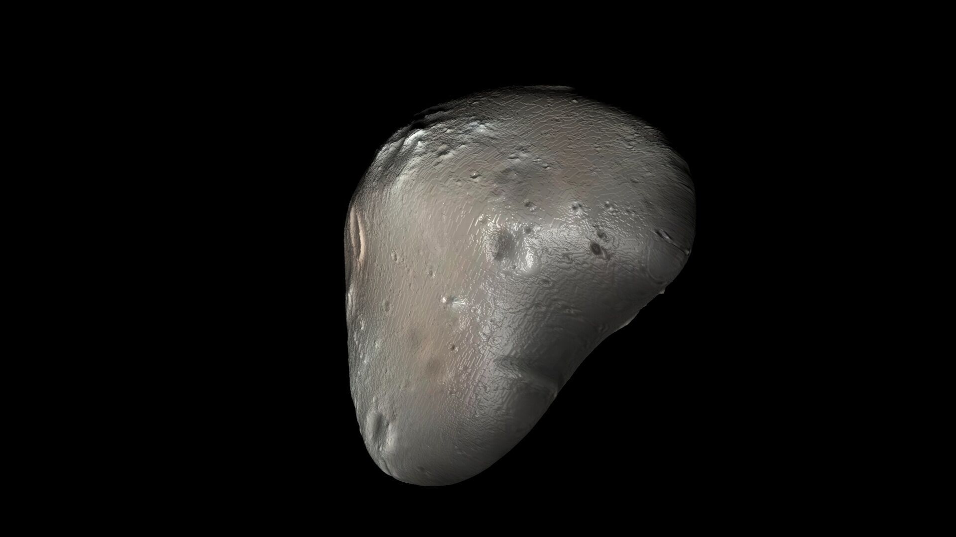 Deimos Moon 3D model_2