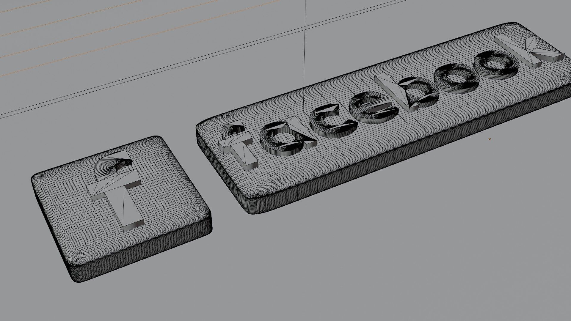 3D Facebook logo 3D model_5