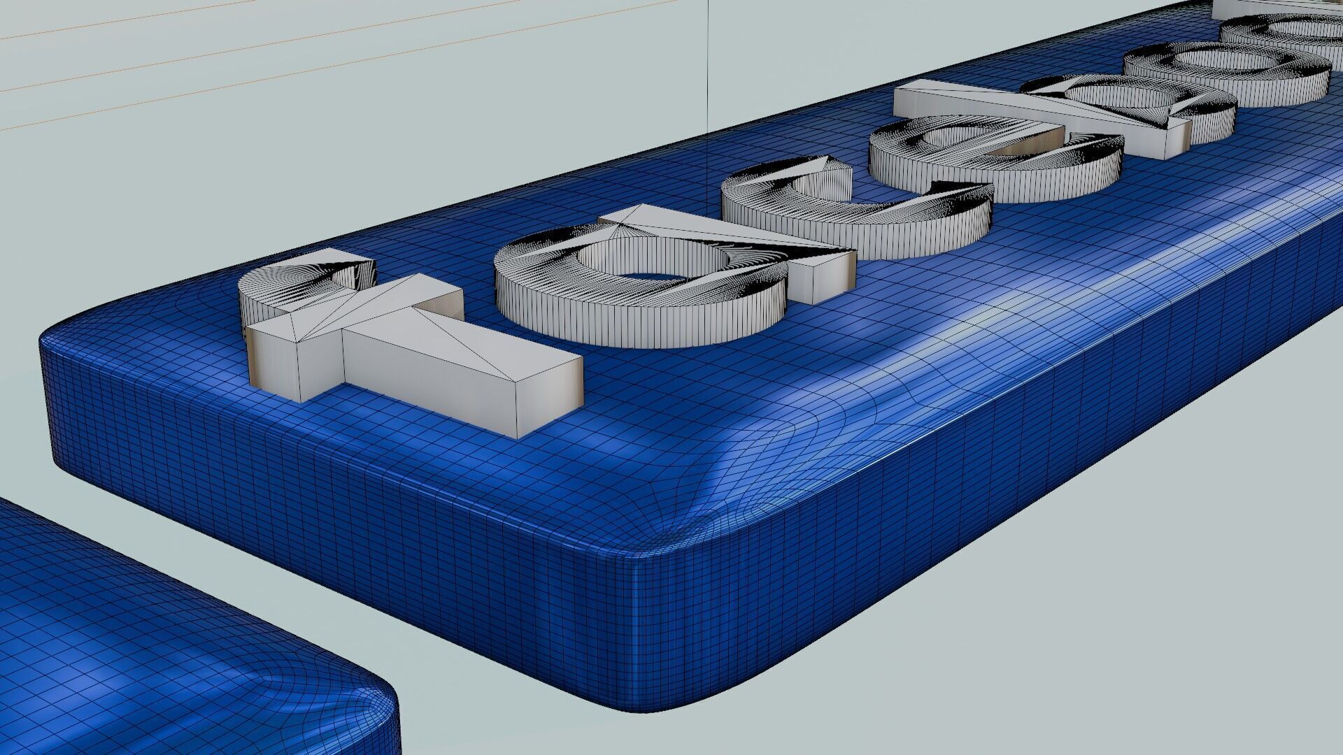 3D Facebook logo 3D model_3