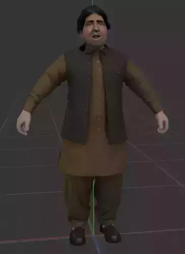 Asian Men In Kurta Pajama Pathan Style 