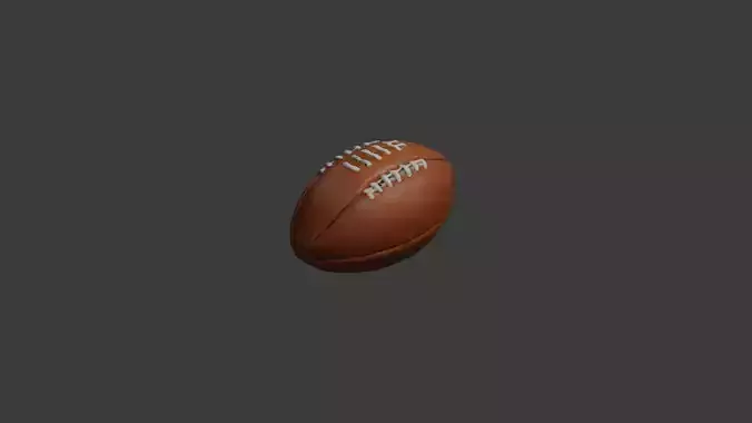 American Football V2 Low-poly 3D model