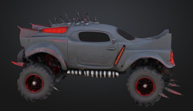 Apocalypse Beast Monster Offroad Villain Car 3D model