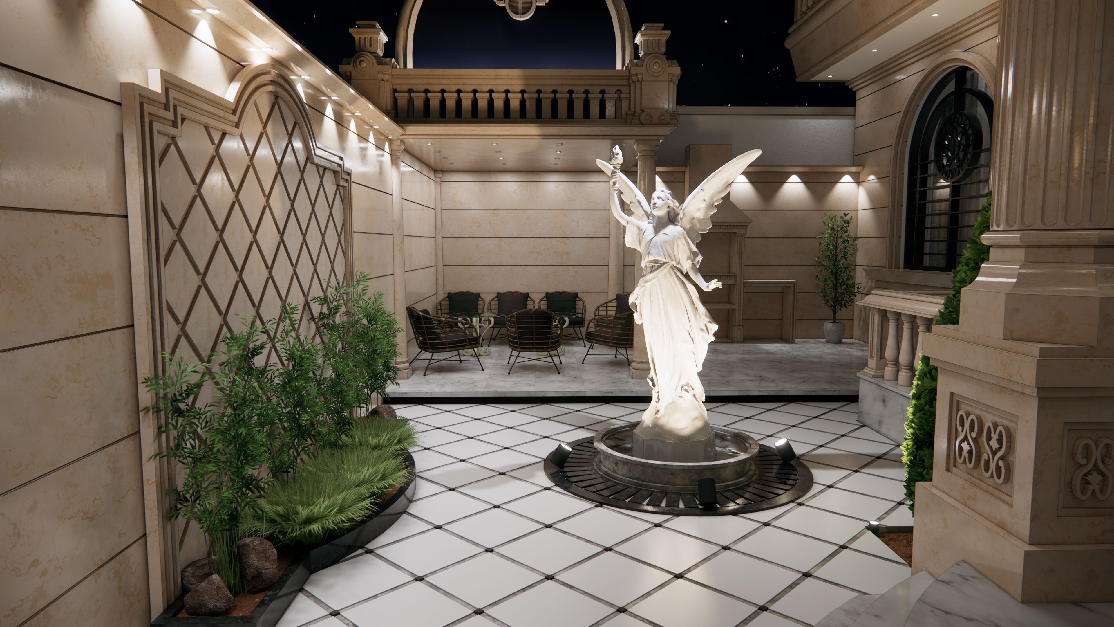 Classic Villa 3D model_8