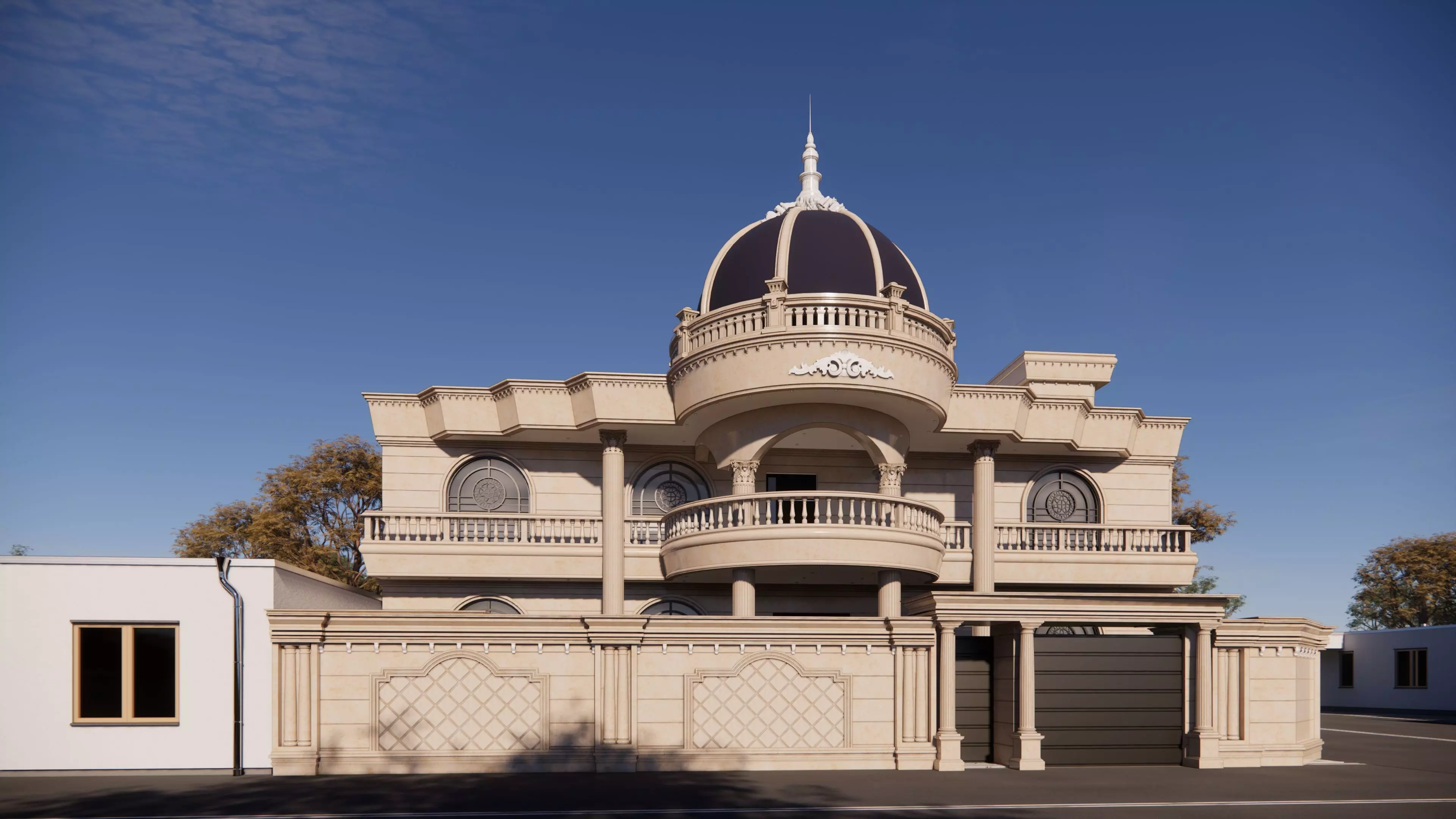 Classic Villa 3D model_0