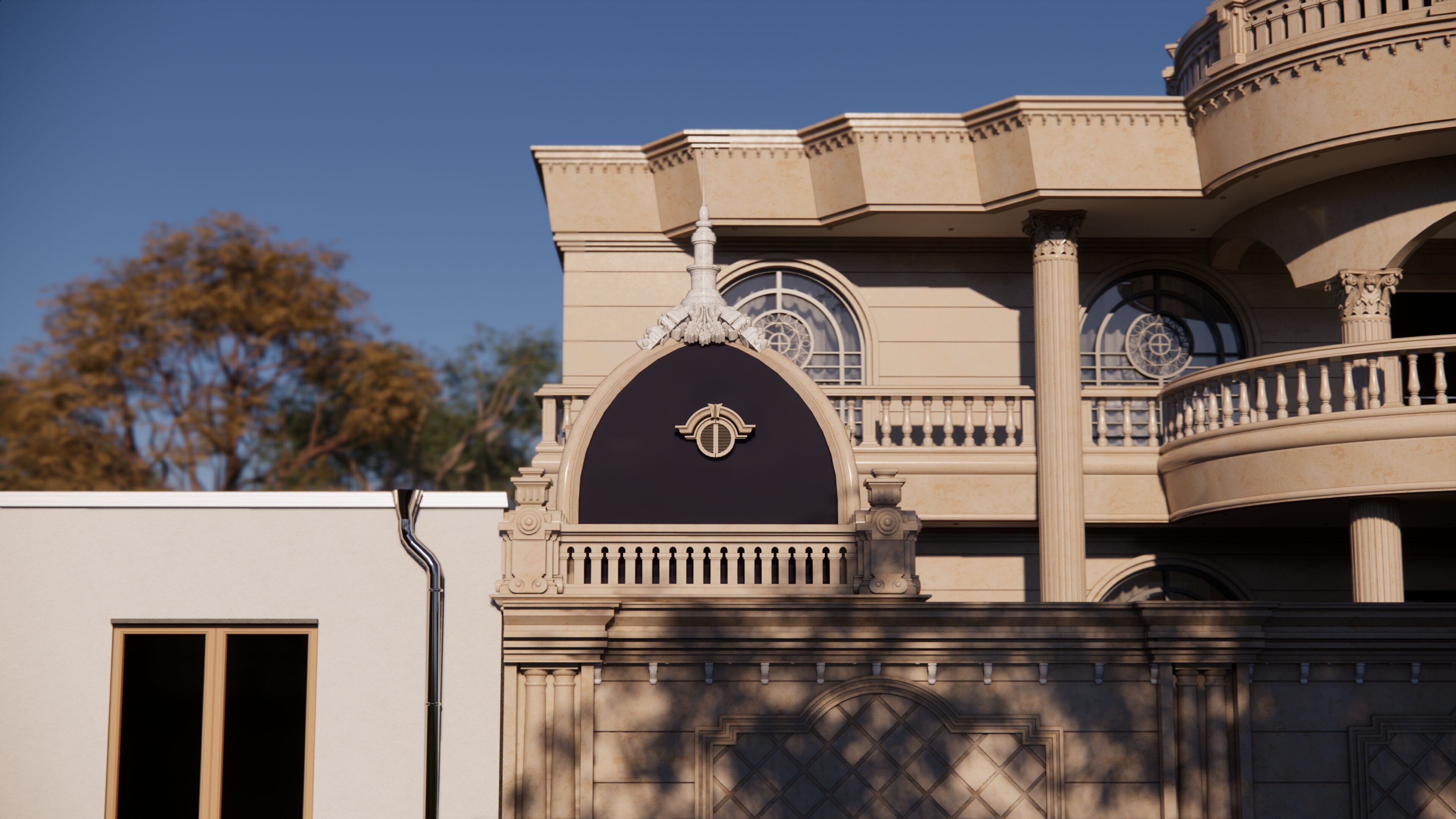 Classic Villa 3D model_6