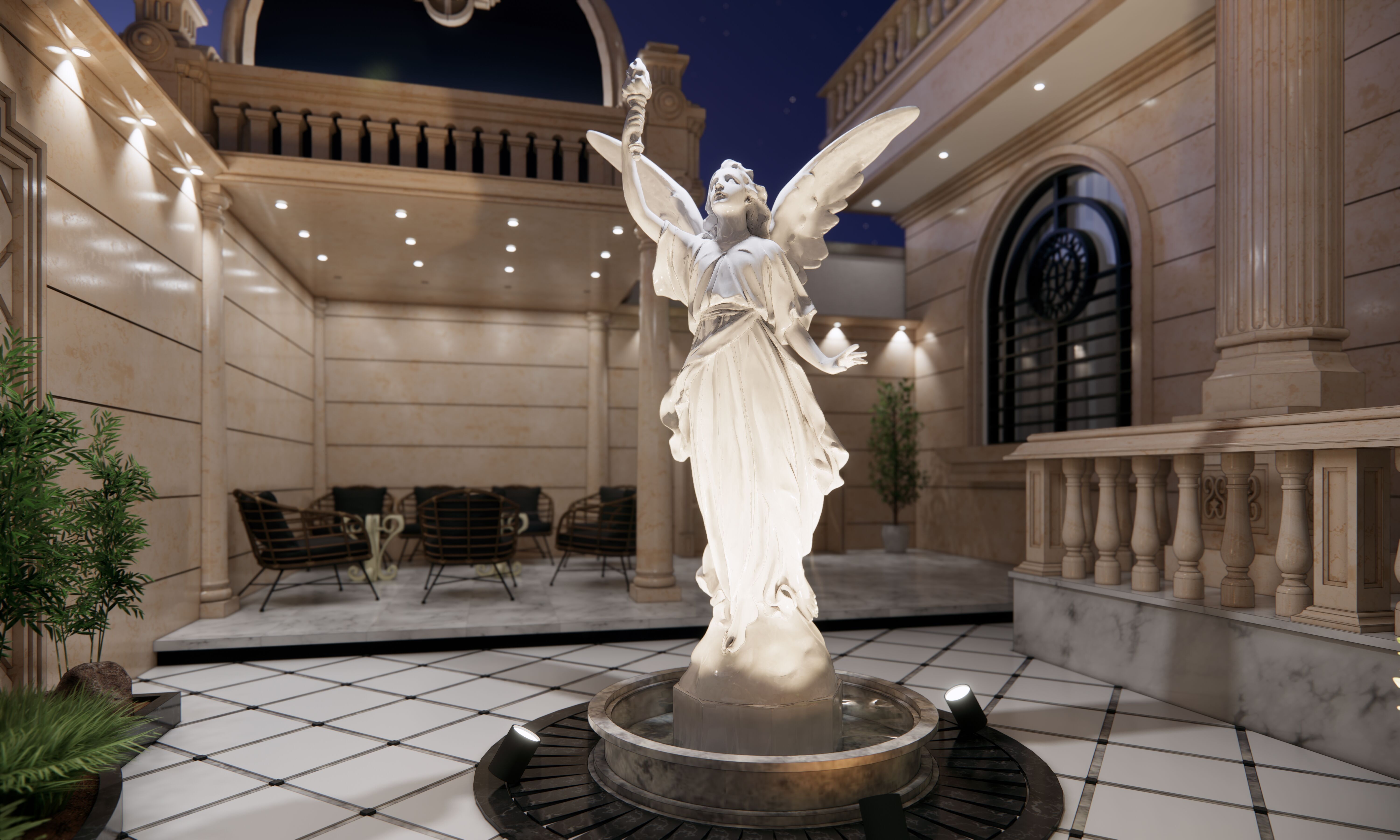 Classic Villa 3D model_11