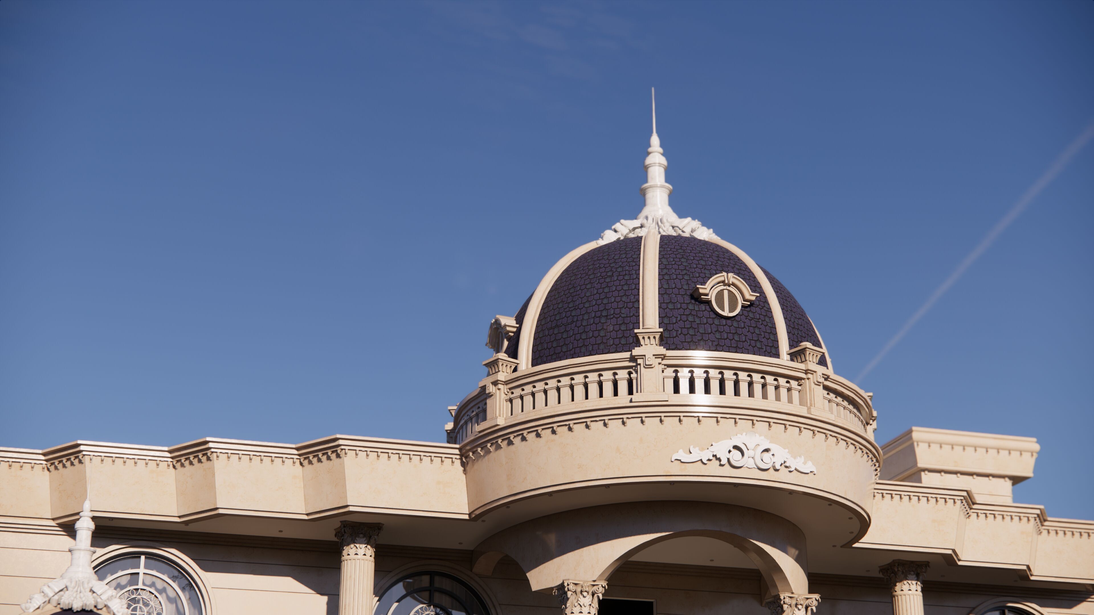 Classic Villa 3D model_7