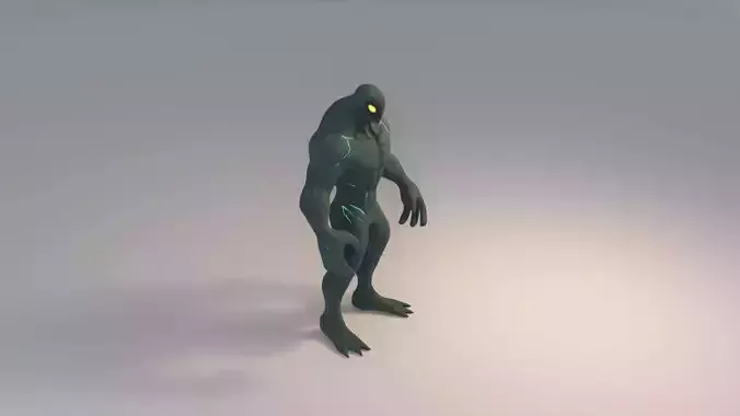 Alien Sentinel Low-poly 3D model