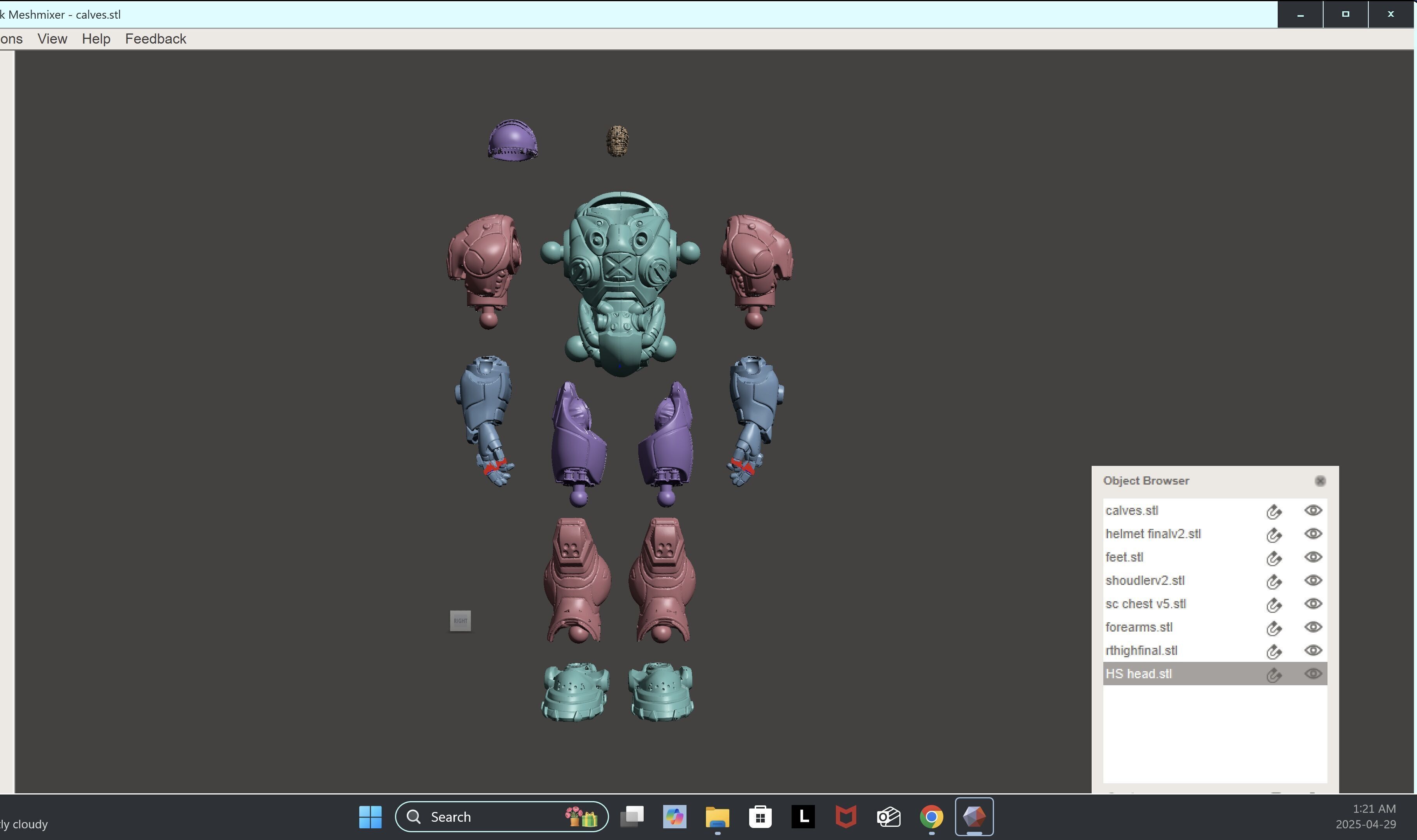 starcraft marine action figure  3D print model_4